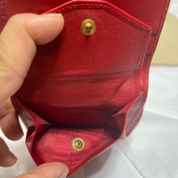Celine Bifold Compact Wallet in Red Leather.Pre Loved. - Picture 9 of 13